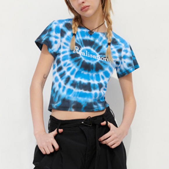 NWT Realisation Par Tie Dye Logo Tee - Picture 4 of 10